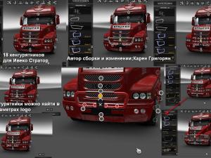 Мод Тюнинг для Iveco Strator версия 1.0 для Euro Truck Simulator 2 (v1.20.x, - 1.40.x)