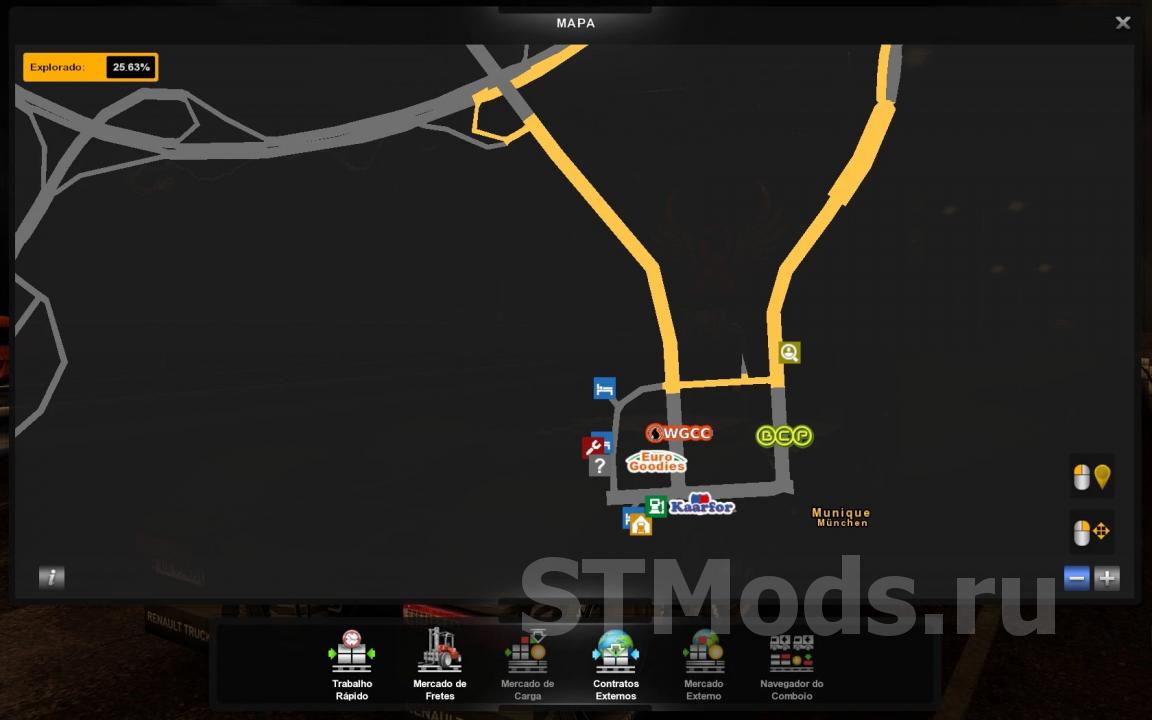 Скачать мод Ultra zoom map версия 1.7.1 для Euro Truck Simulator 2 (v1.50.x)