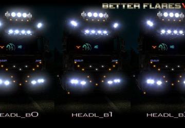 Мод Улучшенный свет фар версия 3.2 для Euro Truck Simulator 2 (v1.35.x, 1.36.x)