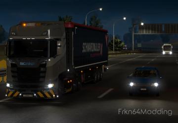 Мод Улучшенный свет всего транспорта версия 3.0 для Euro Truck Simulator 2 (v1.32.x)