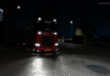 Мод Улучшенный свет всего транспорта версия 4.2 для Euro Truck Simulator 2 (v1.35.x, 1.36.x)