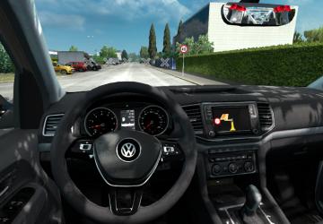 Мод Volkswagen Amarok V6 версия 2.4 для Euro Truck Simulator 2 (v1.48.x)