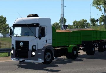 Мод Volkswagen Constellation тандем + прицеп версия 1.0 для Euro Truck Simulator 2 (v1.42.x)