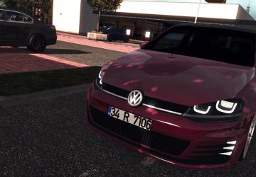 Мод Volkswagen Golf 7 R Line версия 1.2 для Euro Truck Simulator 2 (v1.33.x, 1.34.x)