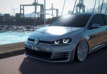 Мод Volkswagen Golf 7 R Line версия 1.3 для Euro Truck Simulator 2 (v1.35.x)