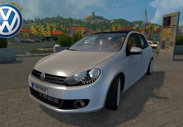 Мод Volkswagen Golf MK6 1.4 TSI версия 1.1 для Euro Truck Simulator 2 (v1.31.x, 1.32.x)