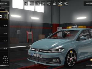 Мод Volkswagen Polo 2018 версия 1.0 для Euro Truck Simulator 2 (v1.25, - 1.30.x)