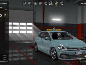 Мод Volkswagen Polo 2018 версия 1.0 для Euro Truck Simulator 2 (v1.25, - 1.30.x)