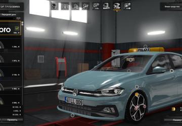 Мод Volkswagen Polo 2018 версия 1.3 для Euro Truck Simulator 2 (v1.35.x)