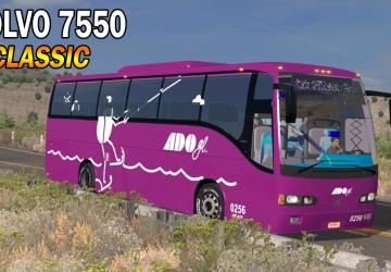 Мод Volvo 7550 версия 1.0 для Euro Truck Simulator 2 (v1.40.x)