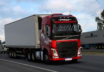 Мод Volvo FH16 2012 Brasil Edition версия 1.2 для Euro Truck Simulator 2 (v1.41.x)