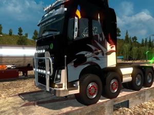 Мод Volvo FH16 2012 Monstrik 8x8 версия 1.3 для Euro Truck Simulator 2 (v1.25-1.26.x)