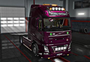 Мод Volvo FH16 Accessories + Interior версия 4.5 для Euro Truck Simulator 2 (v1.32.x)