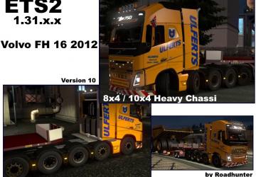 Мод Volvo FH 2012 8×4/10×4 версия 10.0 для Euro Truck Simulator 2 (v1.31.x)