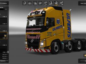 Мод Volvo FH 2012 8×4/10×4 версия 9.2 для Euro Truck Simulator 2 (v1.27.x, 1.28.x)