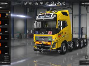 Мод Volvo FH 2012 8×4/10×4 версия 9.3 для Euro Truck Simulator 2 (v1.27, - 1.30.x)