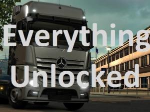 Мод Всё разблокировано версия 24.08.17 для Euro Truck Simulator 2 (v1.28.x)