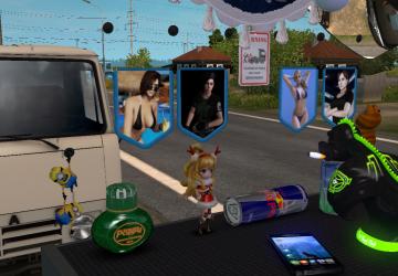 Мод Вымпелы Jill Valentine из Resident Evil версия 1.0 для Euro Truck Simulator 2 (v1.28.x, 1.30.x)
