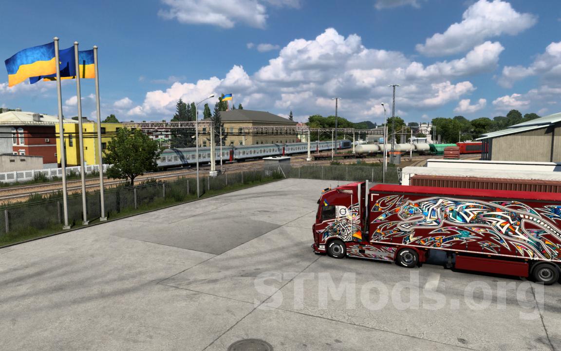 Скачать Ukraine Expansion версия 0.13 для Euro Truck Simulator 2 (v1.49.x)