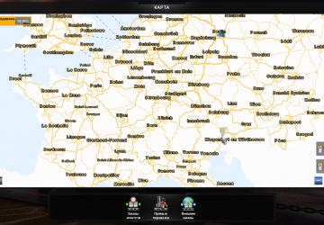 Мод Замена стандартной карты на карту Google Maps v1.0 для Euro Truck Simulator 2 (v1.31.x)