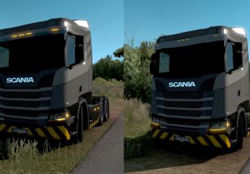 Мод Желтые передние габаритные огни Scania 2016 v1.0 для Euro Truck Simulator 2 (v1.40.x, - 1.42.x)