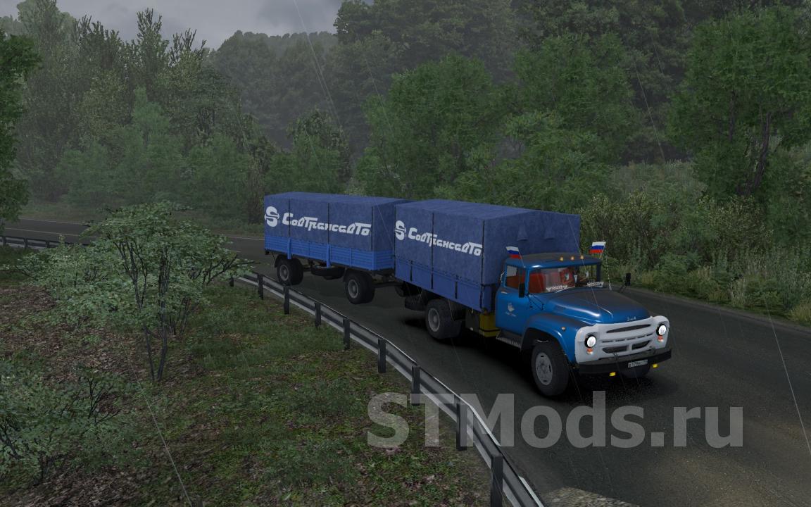 Скачать мод Зил-130/131/133 версия 16.02.24 для Euro Truck Simulator 2  (v1.49.x)