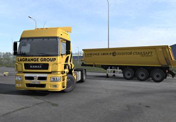 Мод Золотой скин пак компании «Lagrange Group» v1.0 для Euro Truck Simulator 2 (v1.38.x, 1.39.x)