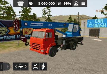 Мод КамАЗ 43253 Кран версия 1.0 для Farming Simulator 20 (v0.0.0.49+)