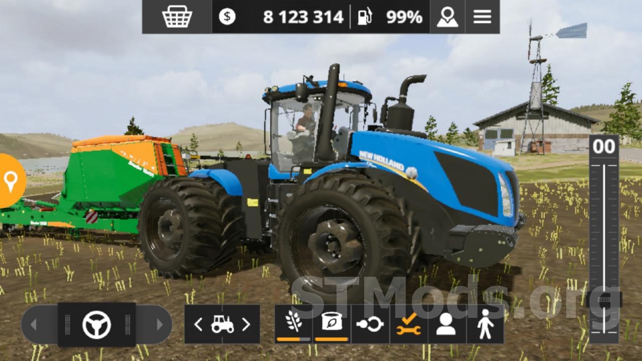 Скачать мод New Holland T9 версия 1.0 для Farming Simulator 20