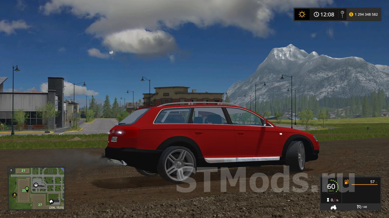 Скачать мод Audi A6 Allroad Quattro 4.2 FSI Tiptronic v1.0 для Farming  Simulator 2017 (v1.5.3.1)