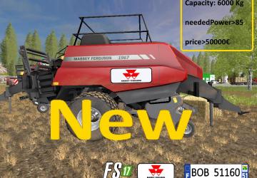 Мод BigBalers 1 axle By BOB51160 версия 2.0 для Farming Simulator 2017 (v1.5.3.1)