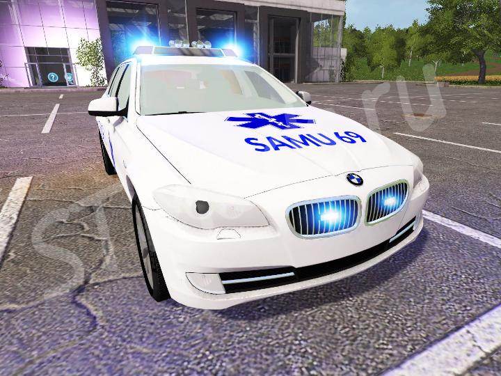 Скачать мод Bmw 520d Touring F11 Smur версия 060117 для Farming Simulator 2017 V131 1775