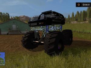 Мод Cadillac Escalade Mud Truck версия 1.0.0.0 для Farming Simulator 2017