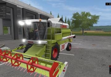 Мод Claas Mega 208 + жатка версия 2.0.0.0 для Farming Simulator 2017 (v1.5.3.1)