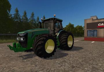 Мод John Deere 8R US версия 4.0.0 для Farming Simulator 2017 (v1.5.x)
