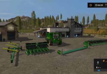 Мод John Deere T660I/670I версия 5.0 для Farming Simulator 2017 (v1.5.3.1)