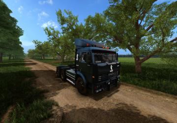 Мод Kamaz54115 версия 2.0 для Farming Simulator 2017 (v1.5.3.0)