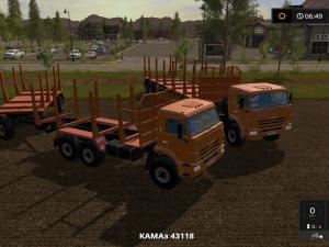 Мод Камаз-43118/44108 + ПСВ-10-21 версия 1.0 для Farming Simulator 2017 (v1.3)