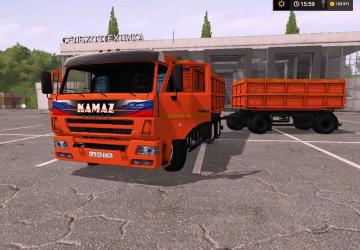 Мод КАМАЗ 45144 версия 2.1 для Farming Simulator 2017 (v1.5.3.1)