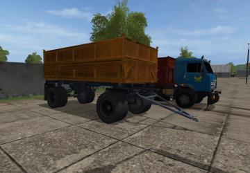 Мод КамАЗ-55102 + Прицеп ГКБ-8551 версия 1.1 для Farming Simulator 2017 (v1.5.x)