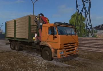 Мод КамАЗ-65117 манипулятор версия 1.1.0.0 для Farming Simulator 2017 (v1.5.3.1)
