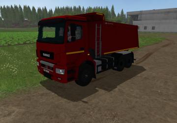 Мод КамАЗ-6520 версия 2.1 для Farming Simulator 2017 (v1.5.x)