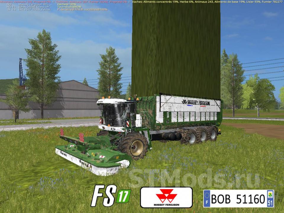 Скачать мод Krone Big 50m And 500k Zx550gd версия 30 для Farming Simulator 2017 V1531 1993