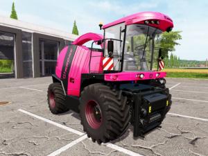 Мод Krone BiG X 1100 pink версия 04.12.16 для Farming Simulator 2017 (v1.3)