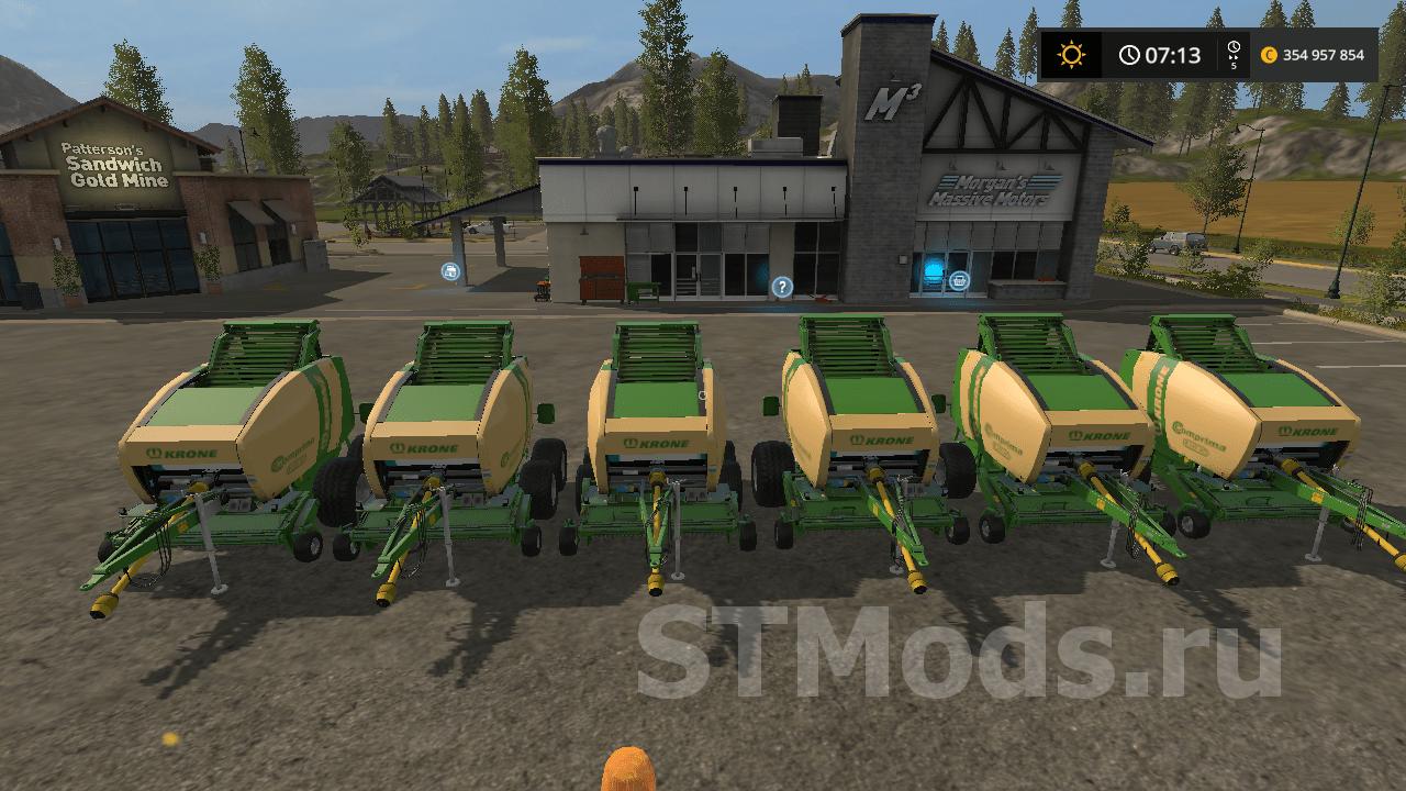 Скачать мод Krone Comprima F155 Xc версия 1100 для Farming Simulator 2017 V1531 5317