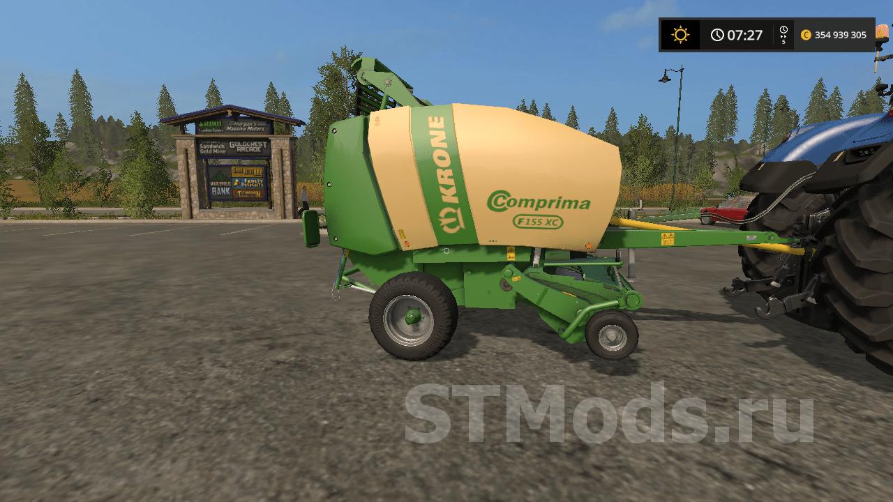 Скачать мод Krone Comprima F155 Xc версия 1100 для Farming Simulator 2017 V1531 1221