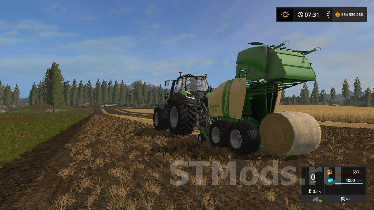 Скачать мод Krone Comprima F155 Xc версия 1100 для Farming Simulator 2017 V1531 7522