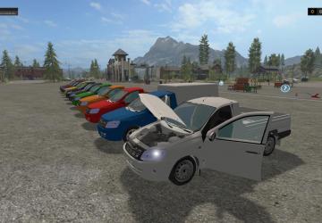 Мод Лада Гранта Пикап версия 1.0 для Farming Simulator 2017 (v1.5.3.1)