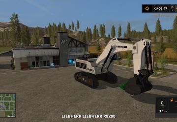 Мод Liebherr R9200 версия 1.0.0.0 для Farming Simulator 2017 (v1.5.x)