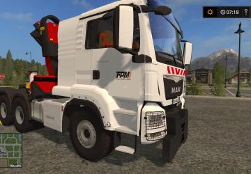Мод MAN 8X2 TRACTUR (TPM) версия 1.0 для Farming Simulator 2017 (v1.5.3.1)